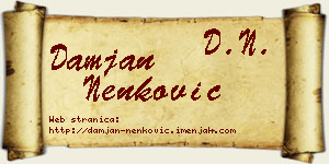 Damjan Nenković vizit kartica